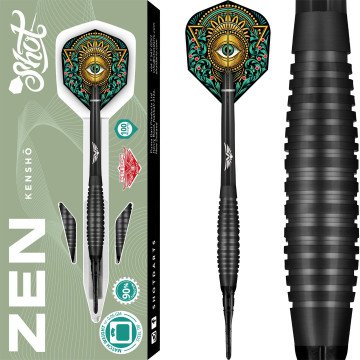 ダーツ Dart shot Zen Dojo Steel Tip Dart Set-80% Tungsten Barrels | Shot Darts